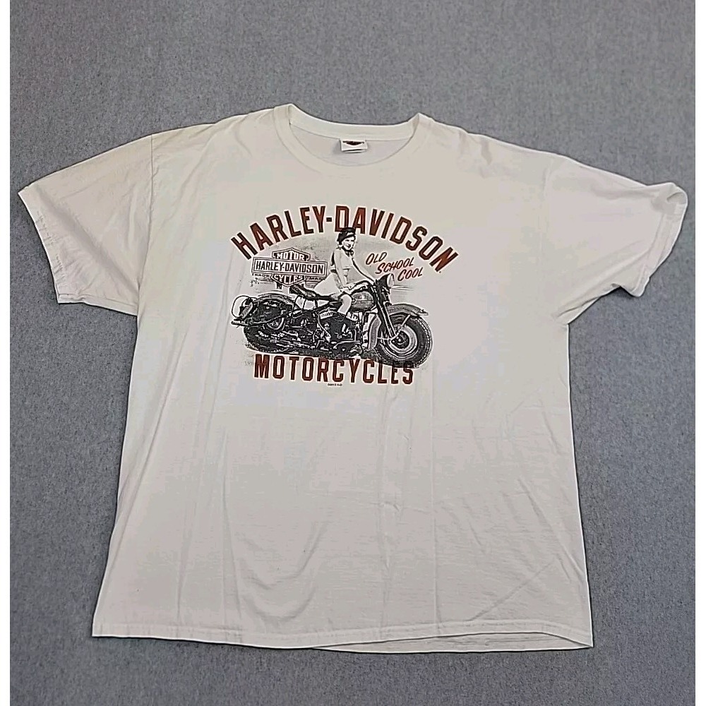 Harley Davidson Hanes Shirt Mens 2XL White Veracruz Mexico Biker Motorcycle READ - Picture 8 of 12